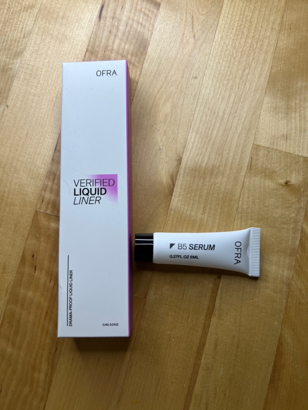 OFRA Verified Brown Liquid Liner and B5 Serum